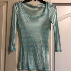 NWOT 3/4 sleeve striped shirt